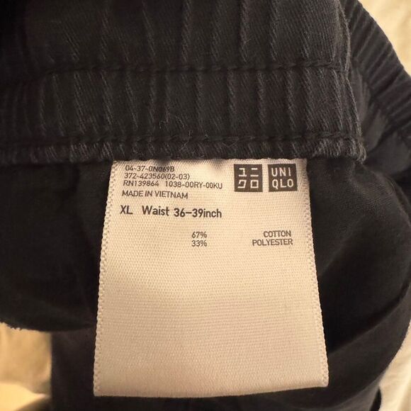 Uniqlo Shorts Men's XL Black Elastic Waist Drawstring 9" Performance Outdoors - Picture 8 of 8